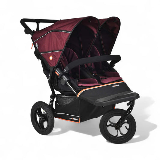 Out N About Nipper Double V6 Pushchair - Brambleberry Red