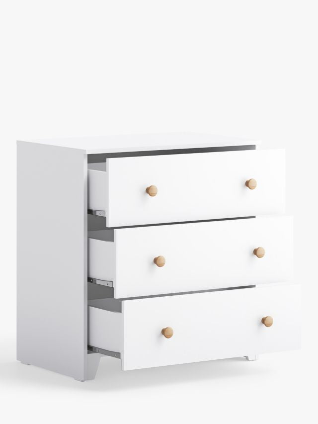 Little Acorns Classic Two-Tone Changing Table Dresser White Oak