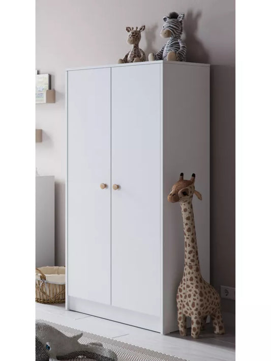 Little Acorns
Florence Double Wardrobe, White/Oak