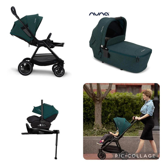 Nuna TRIV Next + ARRA Next Travel System- Lagoon
