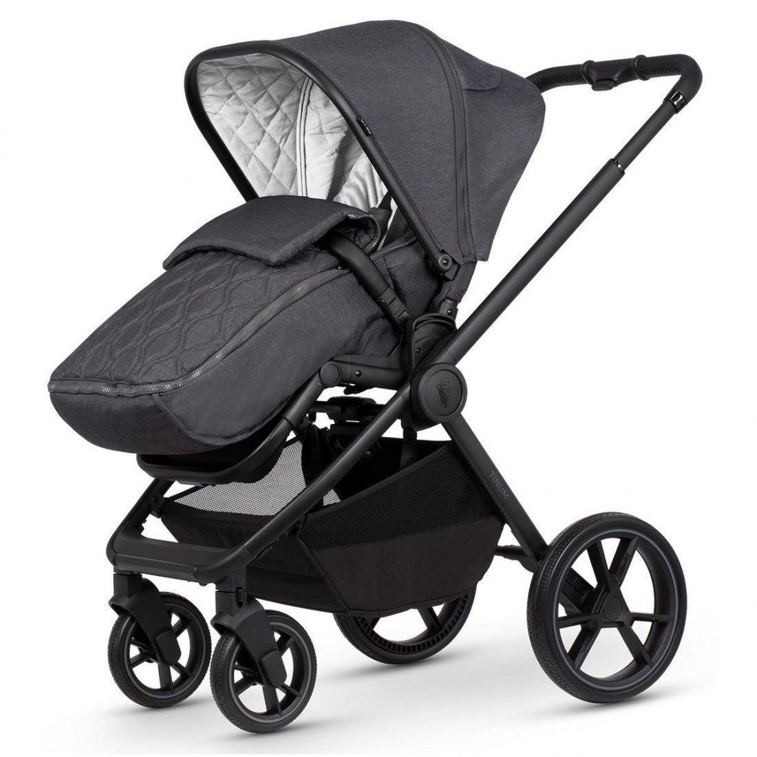 Venicci Tinum Edge 2-in-1 Travel System Bundle - Charcoal