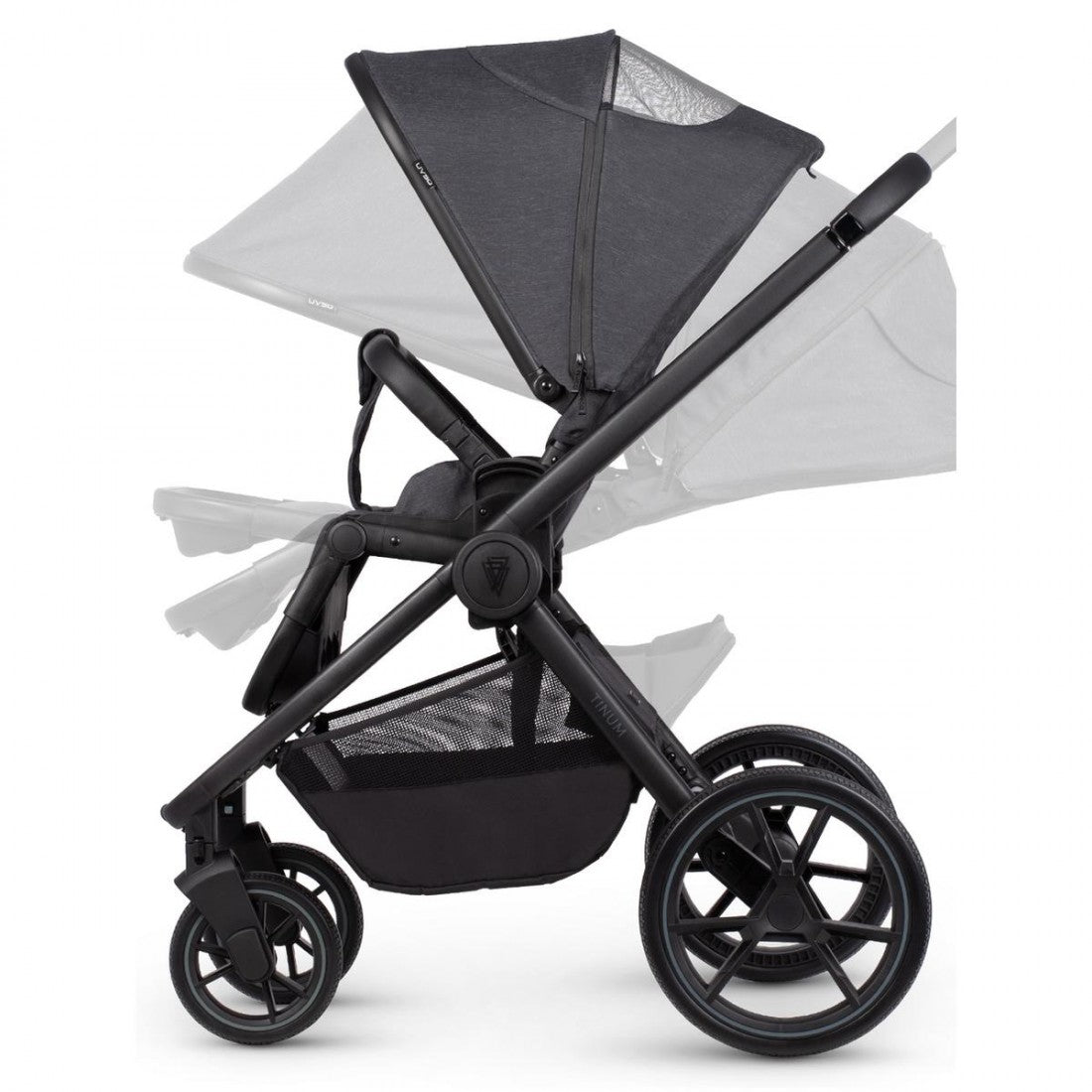 Venicci Tinum Edge 2-in-1 Travel System Bundle - Charcoal