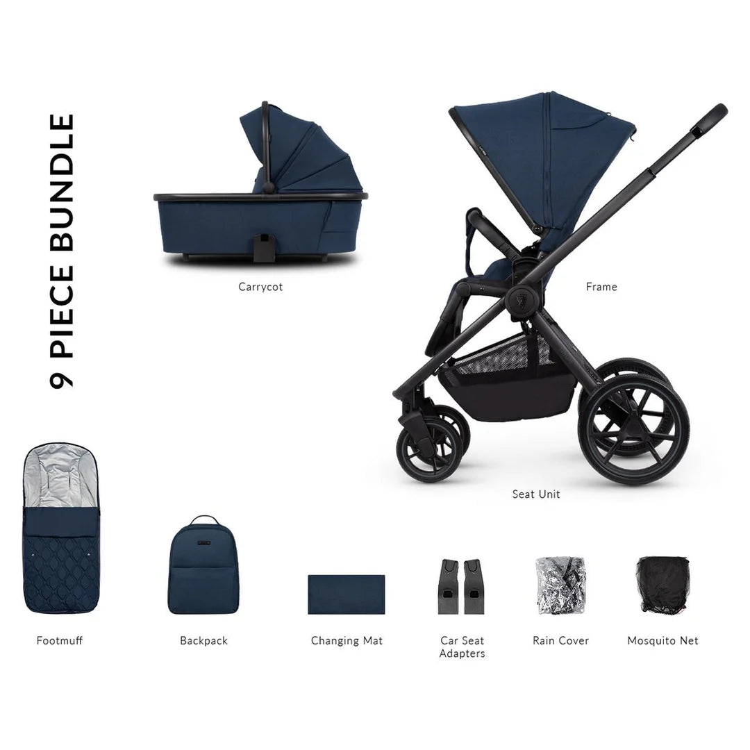 Venicci Tinum Edge 2-in-1 Travel System Bundle - Ocean