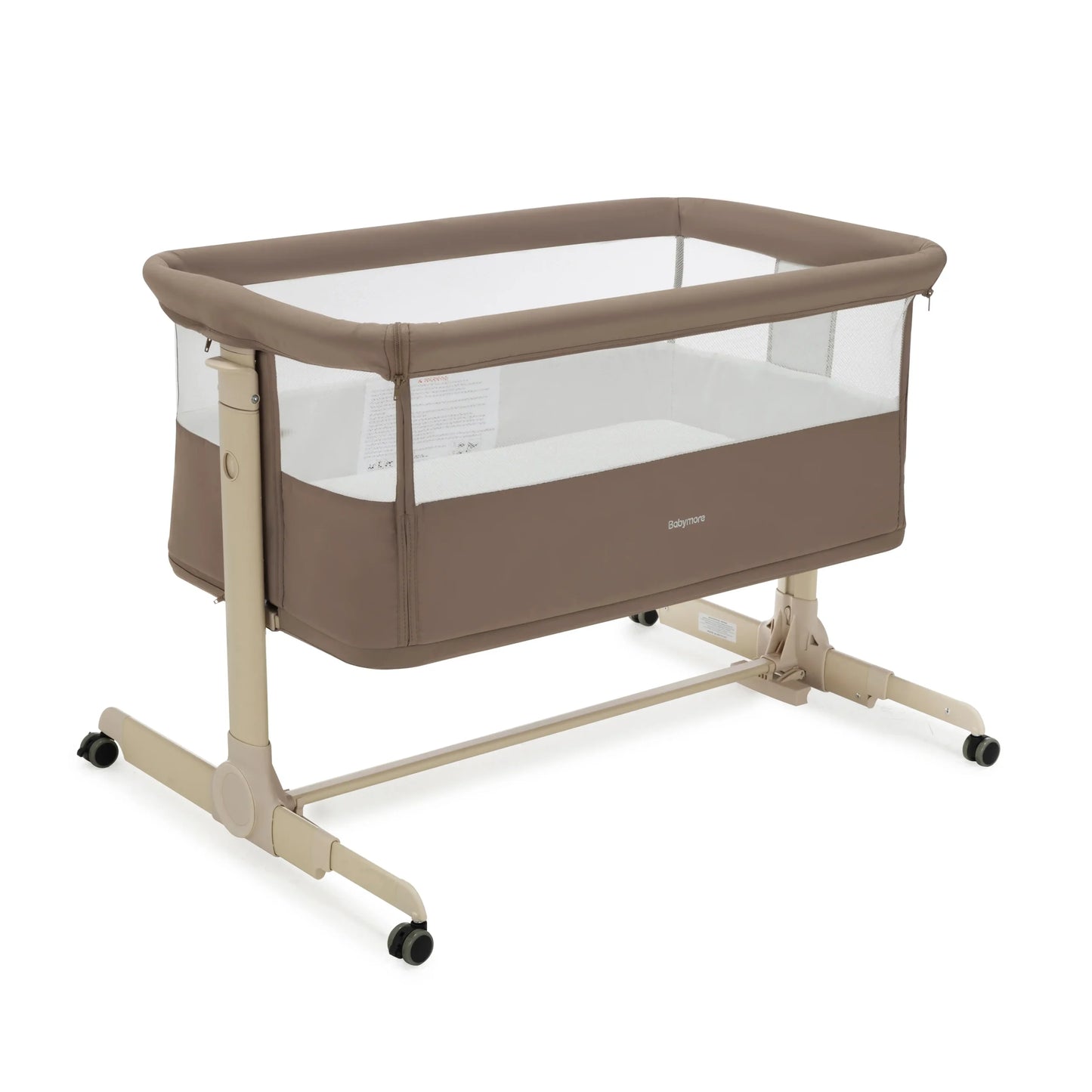 Babymore Neera Bedside Crib – Mocha * JUNE OFFER