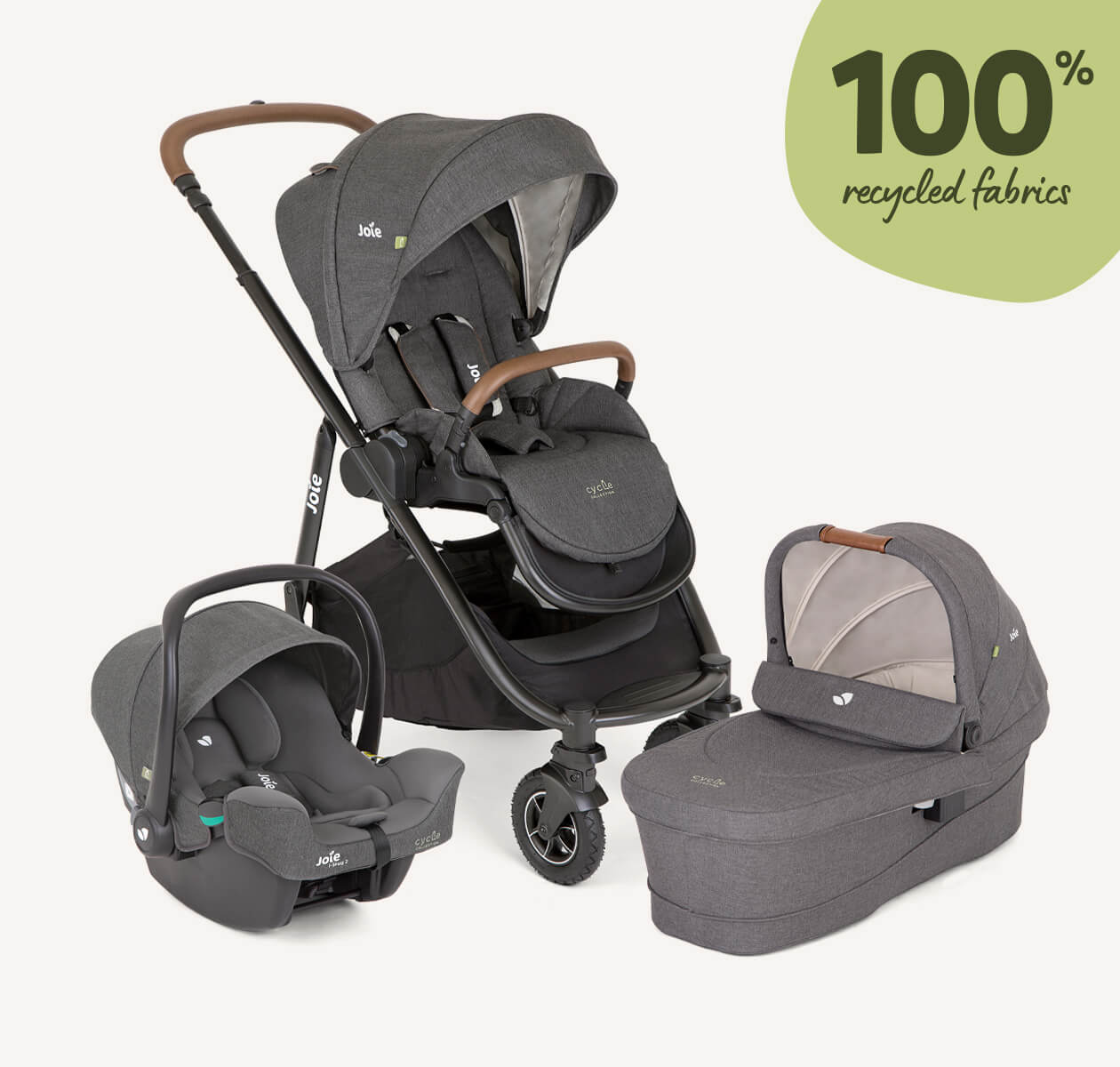 Joie Versatrax™ trioPram, infant carrier and carry cot -ex display BIRMINGHAM STORE
