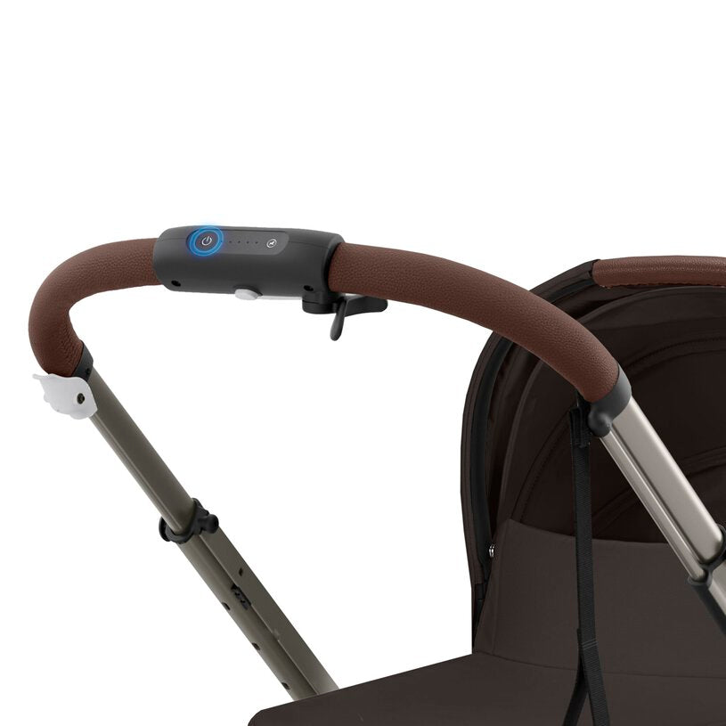CYBEX e-Gazelle Twin Pushchair Chocolate Brown