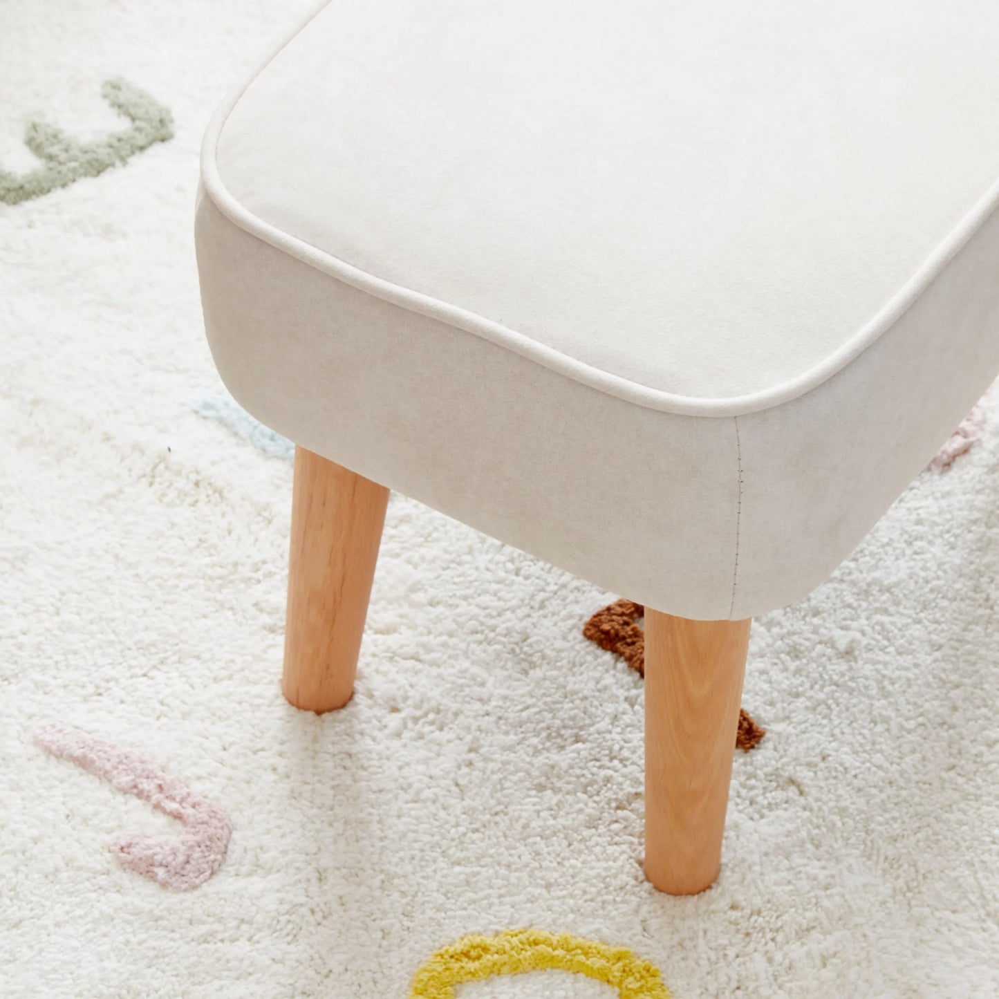 Babymore Freya Nursing Chair with Footstool – Cream