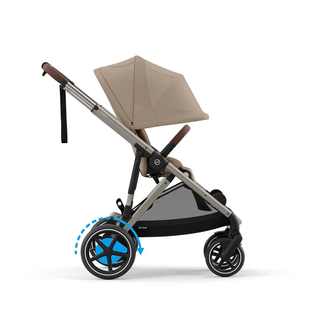 CYBEX e-Gazelle S Pushchair and Carrycot - Almond Beige