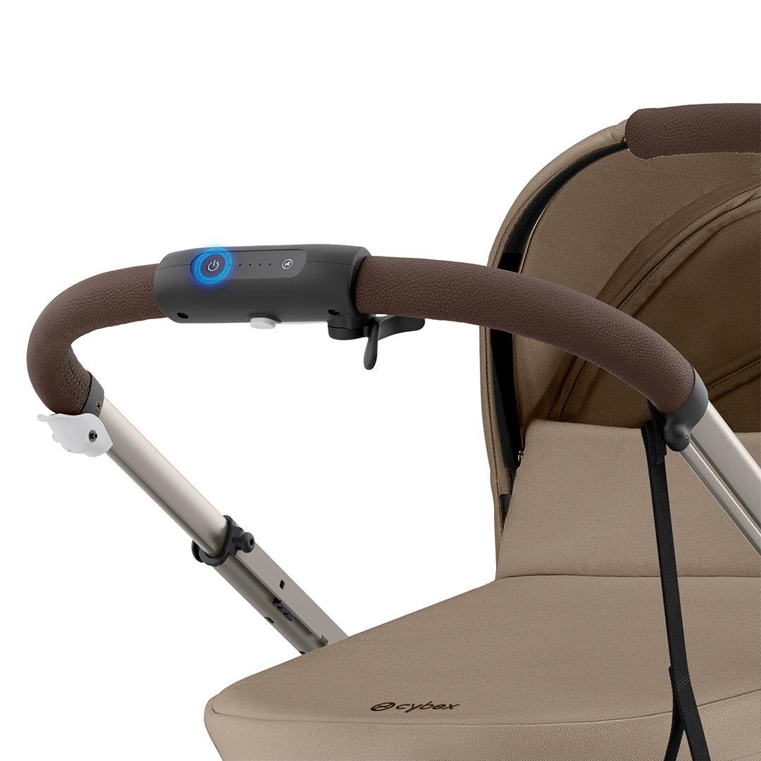 CYBEX e-Gazelle Twin Pushchair Almond Beige