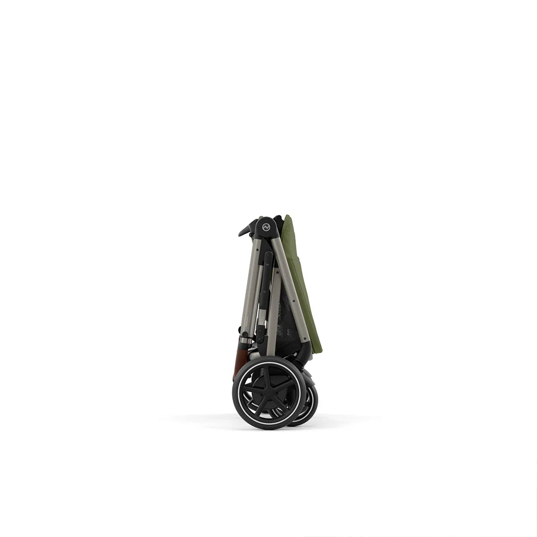 CYBEX e-Gazelle S Pushchair and Carrycot - Moss Green