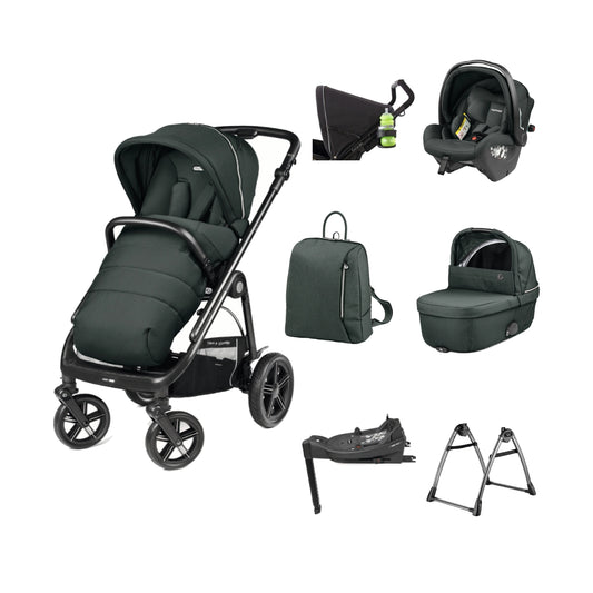 Peg Perego Veloce TC 11 Piece Travel Bundle Metal Inc Reclining Car Seat