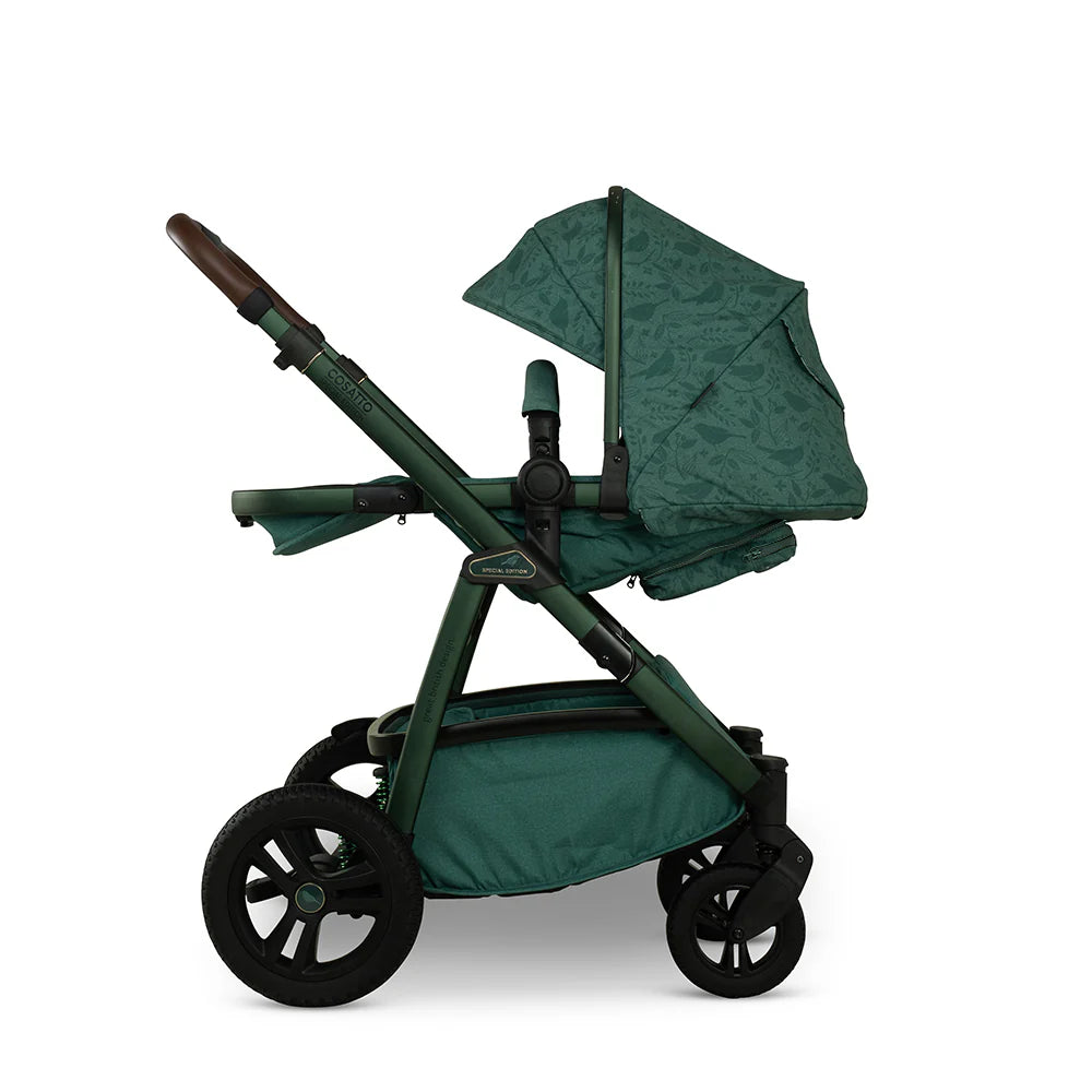 Cosatto Wow 3 Special Edition All Stage Family Rotate & Recline 2 Base Bundle Wildwood Pre Order Jan Delivery