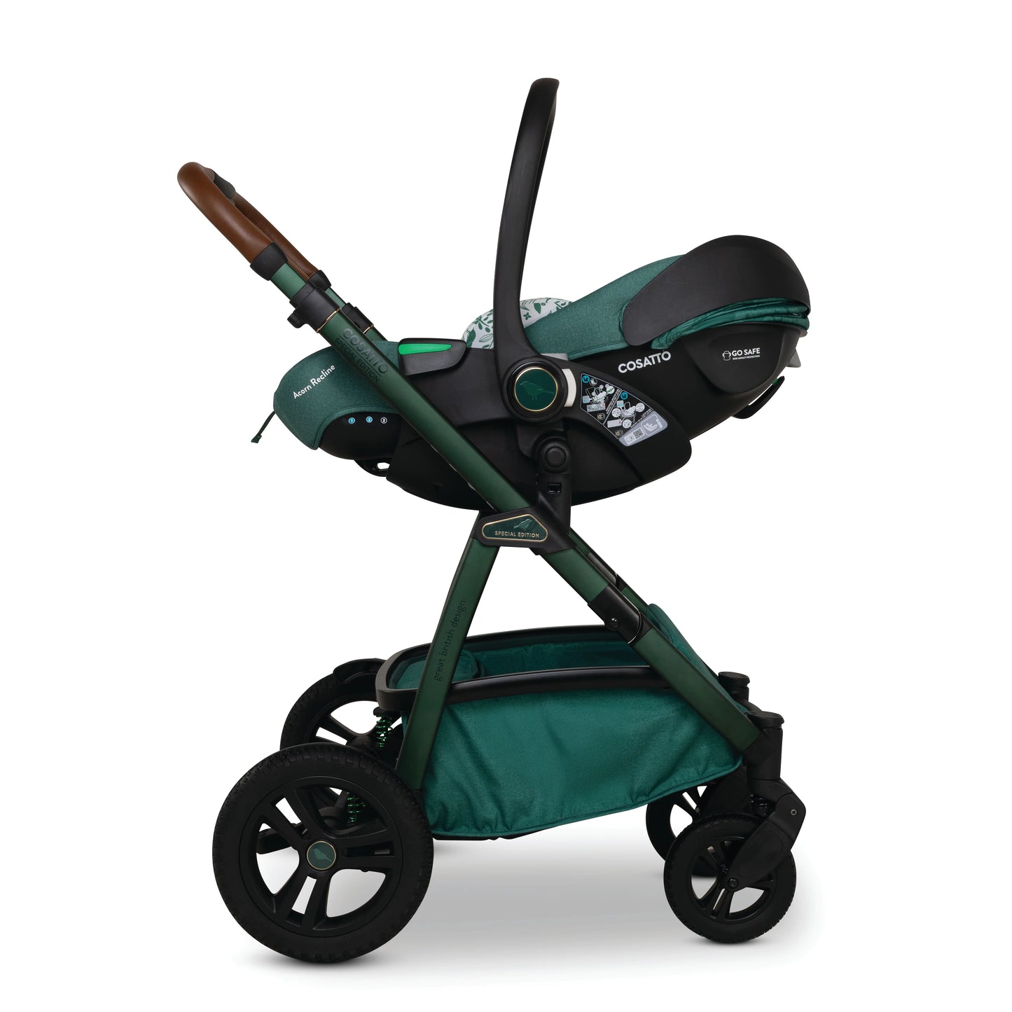 Cosatto Wow 3 Special Edition All Stage Family Rotate & Recline 2 Base Bundle Wildwood Pre Order Jan Delivery