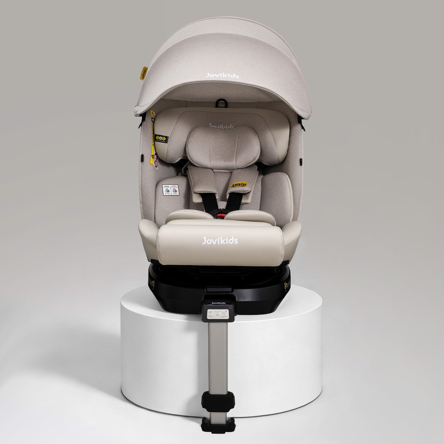 Jovikids Ranger 2 i-Size 360 Rotating Car Seat, 40-150cm All-in-One Milkstone