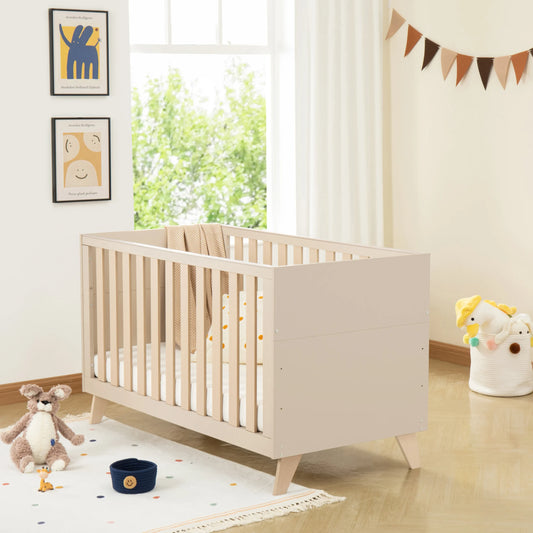 Babymore Dante Cot Bed – Cashmere Full Size