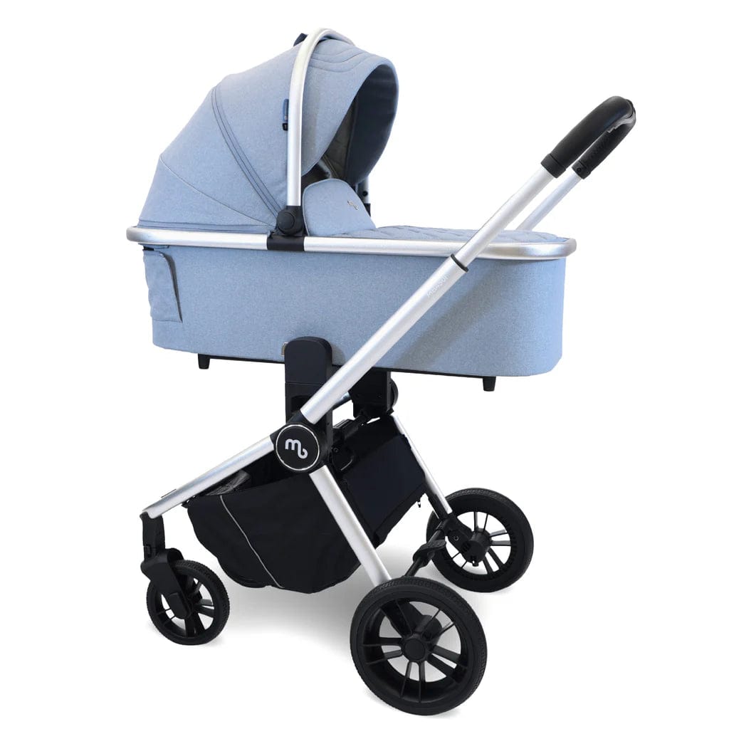 My Babiie Travel System 3 in 1 - MB450 i-Size With Spin 360 Car Seat and Isofix - Steel Blue