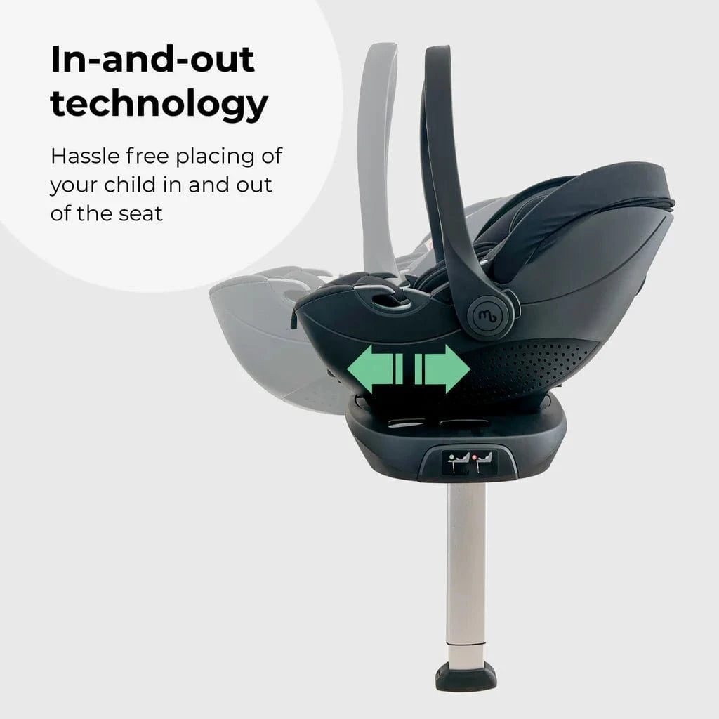 My Babiie Travel System 3 in 1 - MB450 i-Size With Spin 360 Car Seat and Isofix - Chocolate