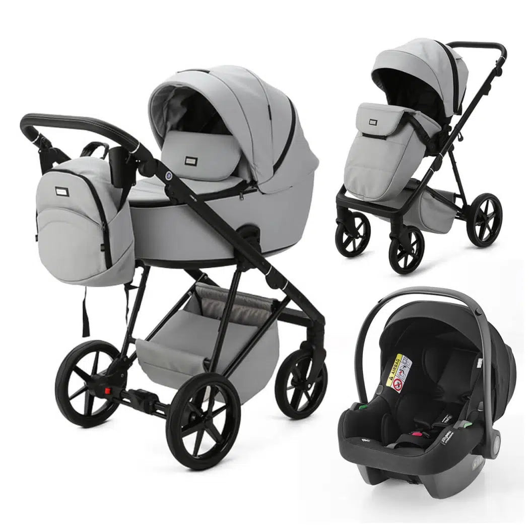 Mee-Go Milano Evo 3in1 Travel System Stone Grey Ex Display