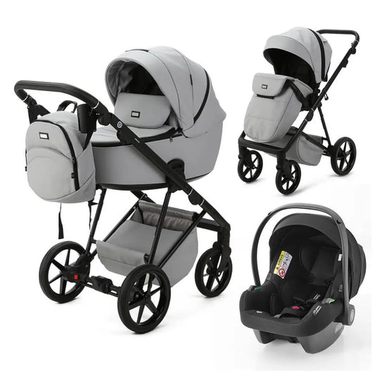 Mee-Go Milano Evo 3in1 Travel System Stone Grey Ex Display