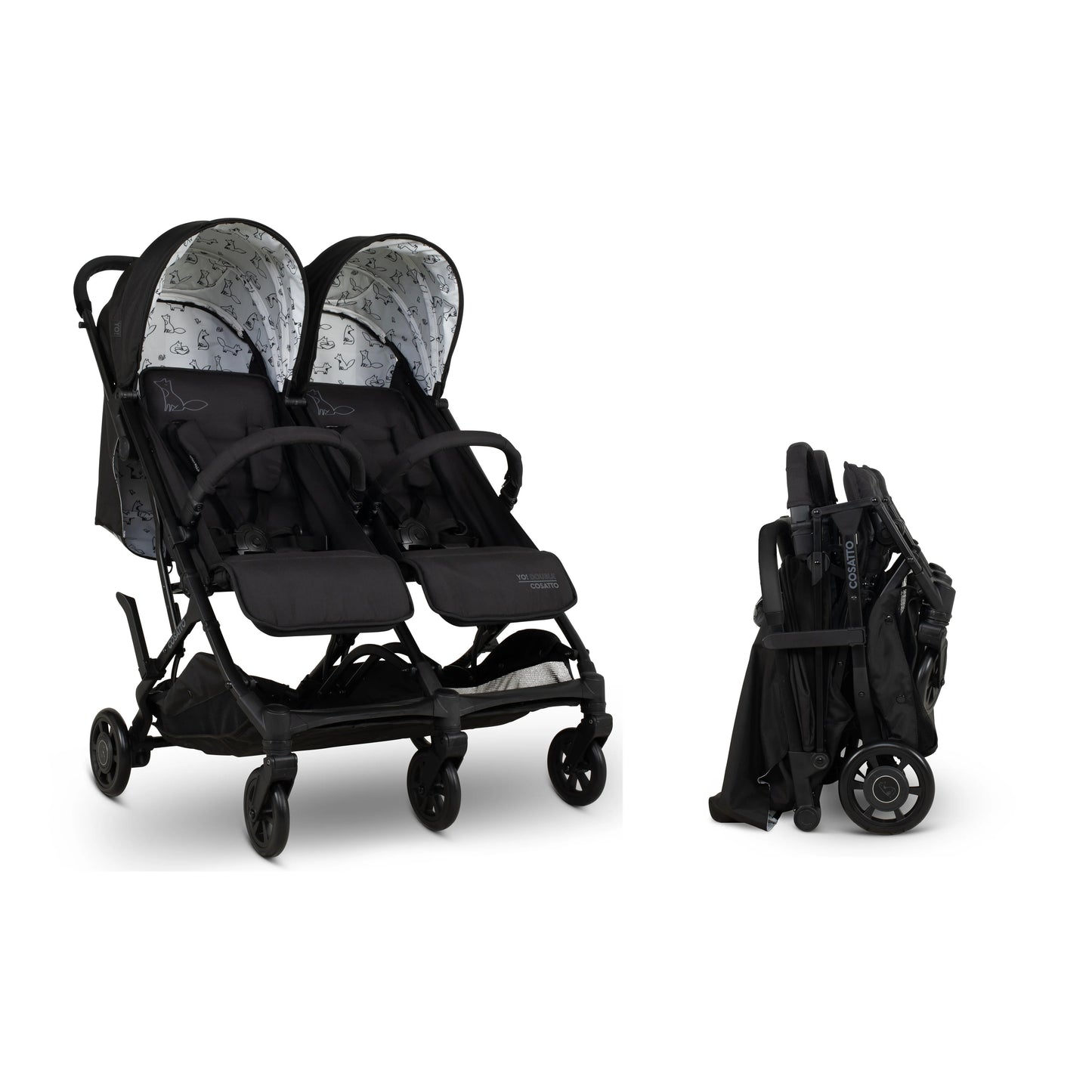 Cosatto Yo! Double Stroller Silohette