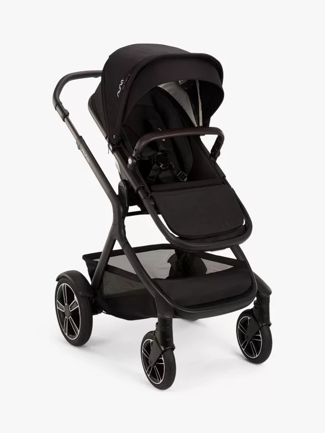 Nuna Demi Next Pushchair, Carrycot and Accessories with PIPA Urbn Car Seat Bundle, Caviar