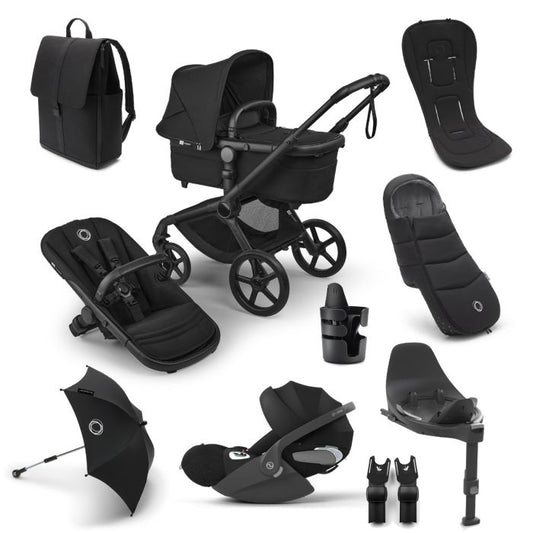 Bugaboo Fox 5 Renew Complete Heritage Black Cybex Cloud T & Base Ultimate Bundle