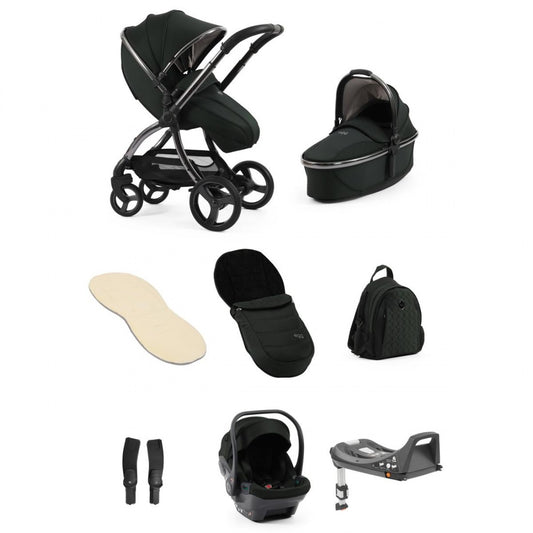 Egg 3 Luxury Travel Bundle With Shell i-Size Car Seat Black Olive