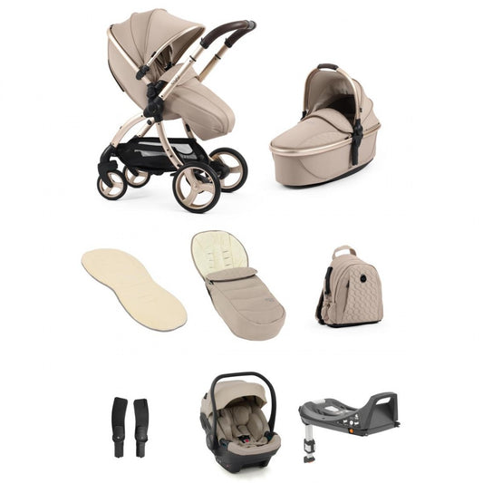 Egg 3 Luxury Travel Bundle With Shell i-Size Car Seat Feather