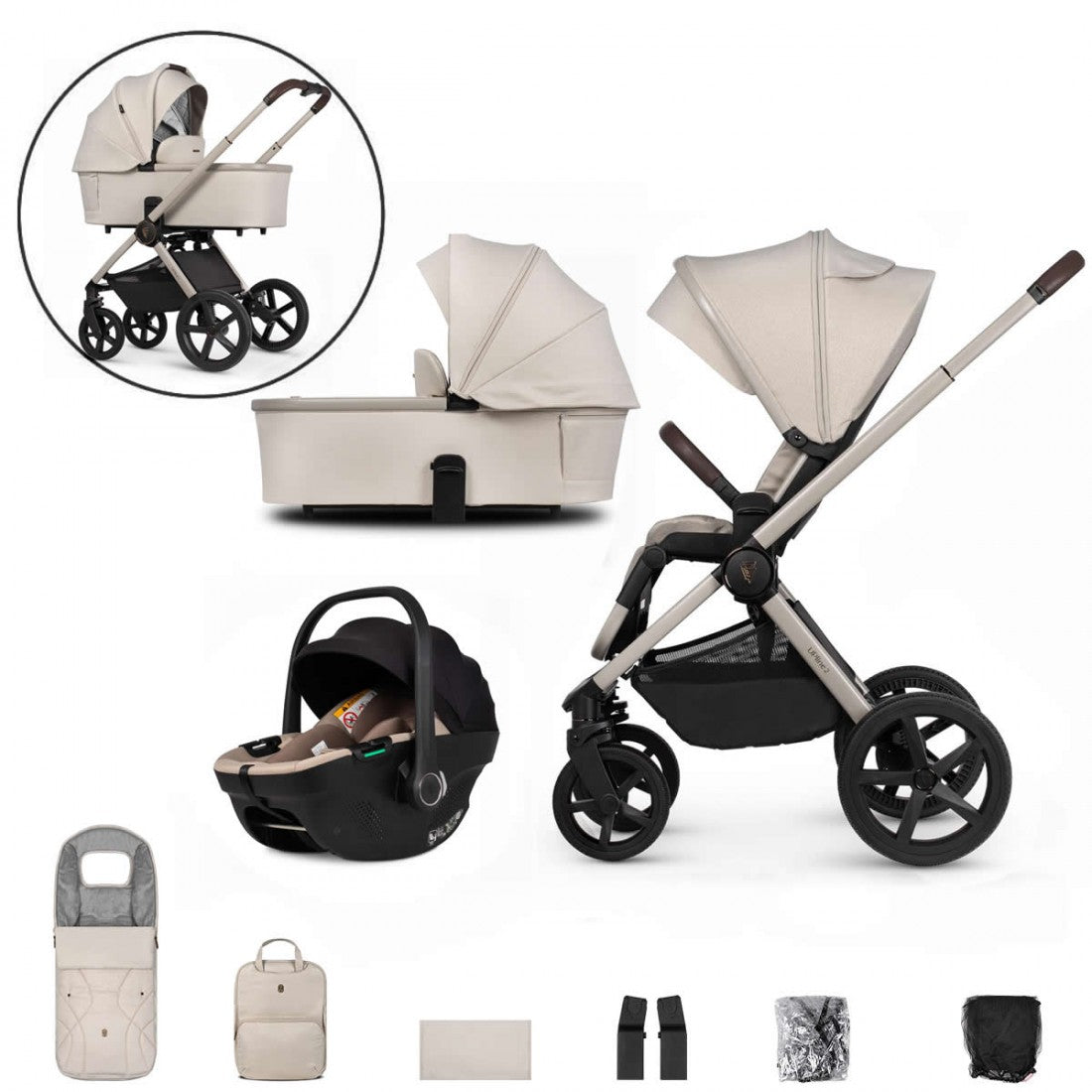Venicci Upline 2 3 in 1 Stone Beige