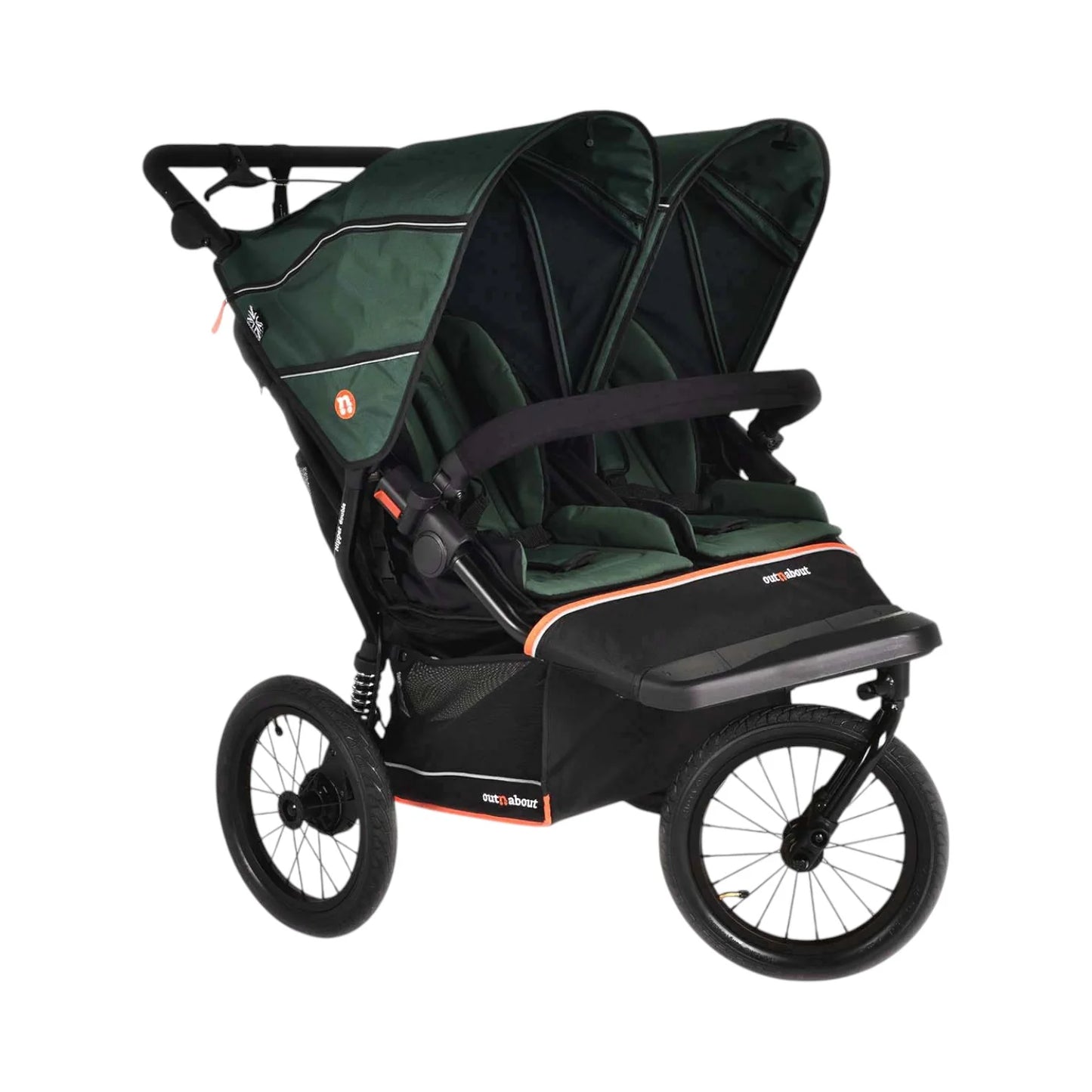 Out n About Nipper Double V6 Plus Newborn and Toddler Bundle Sycamore Green