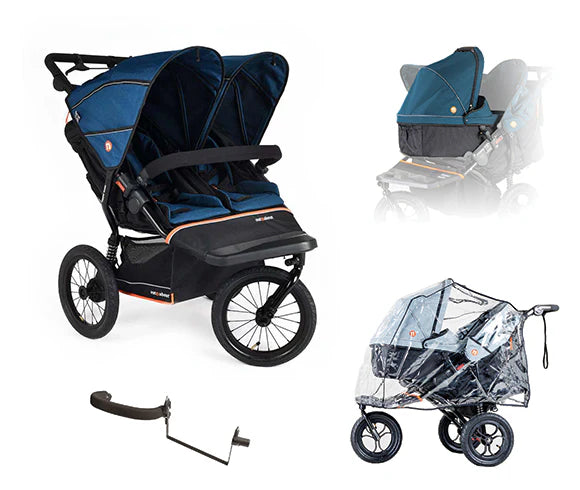Out n About Nipper Double V6 Plus Newborn and Toddler Bundle Highland Blue