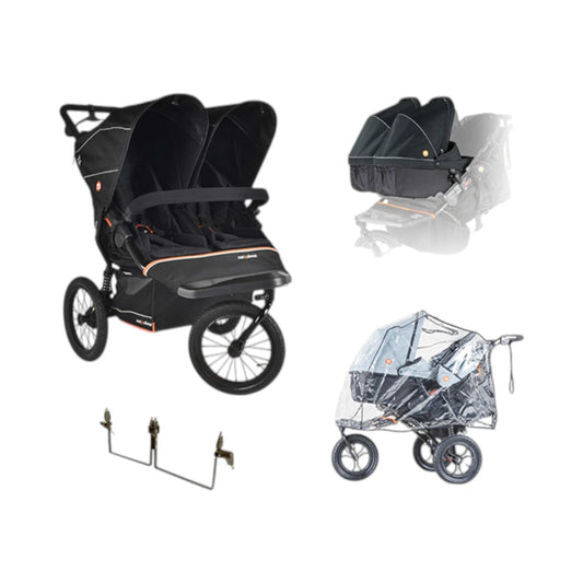 Out n About Nipper Double V6 Plus Twin Bundle Summit Black