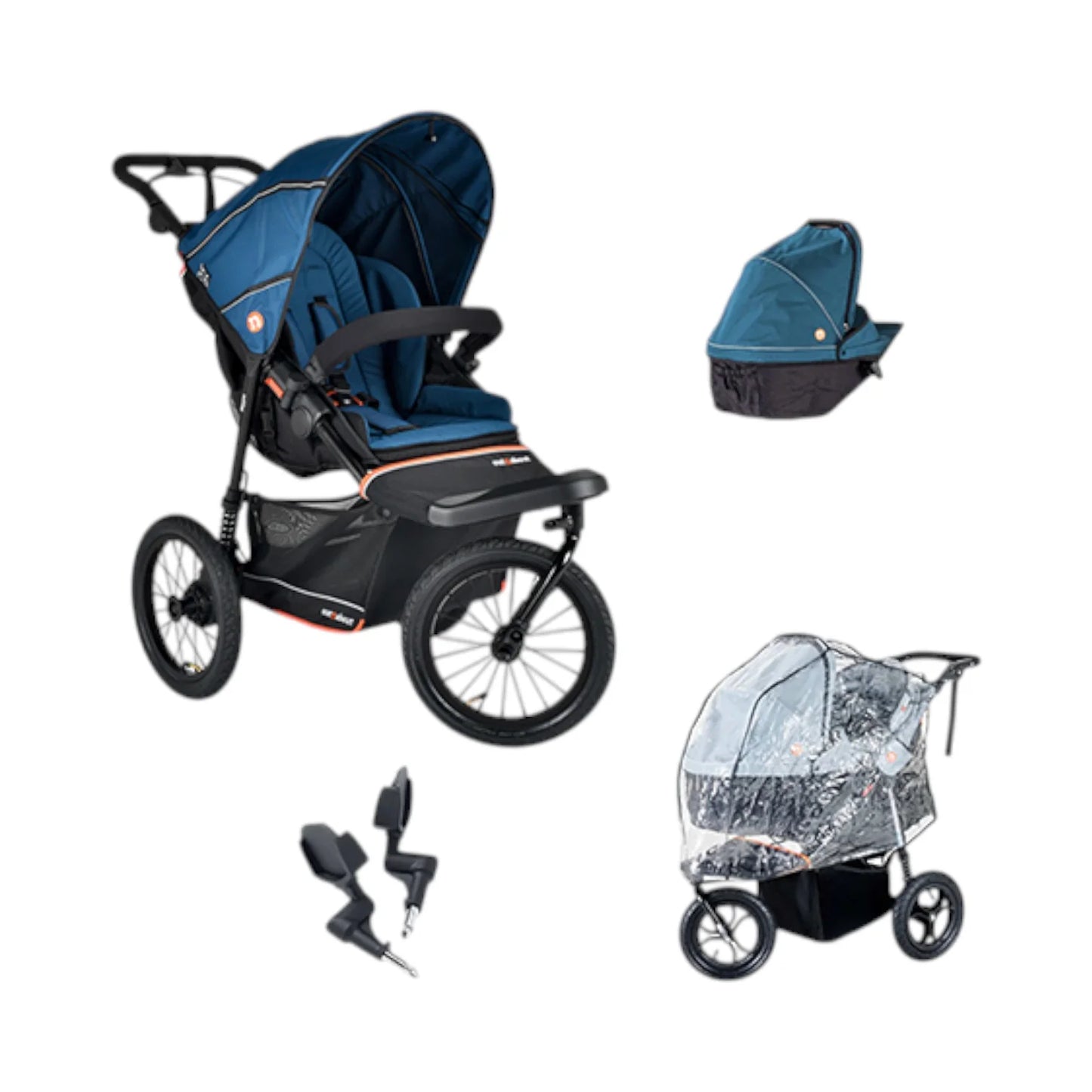 Out n About Nipper V6 Plus Newborn Bundle Highland Blue