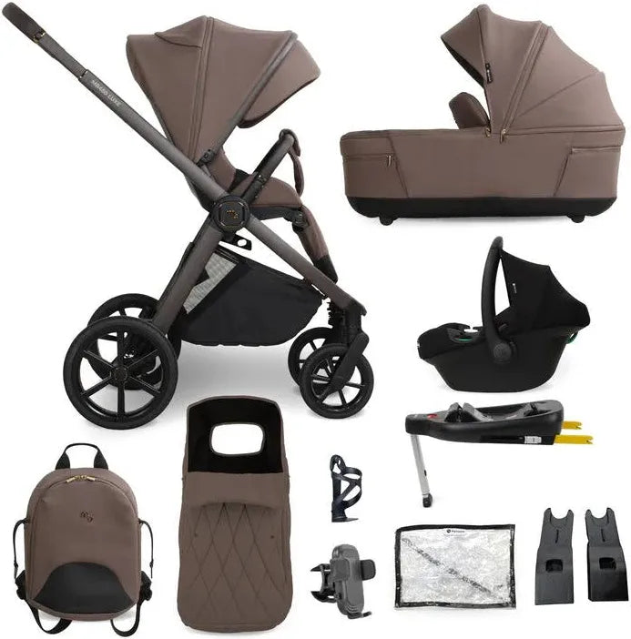 My Babiie MB450 Luxe 4-in-1 Travel System with ISOFIX Base Cookie (Exclusive) Pre Order Mid July Delivery