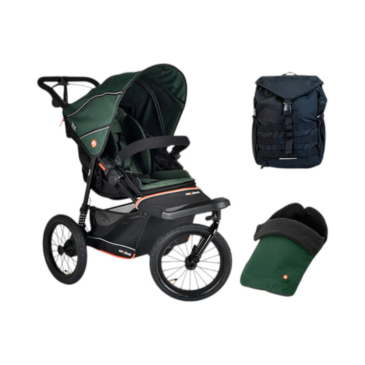 Out n About Nipper V6 Plus Adventure Bundle Sycamore Green