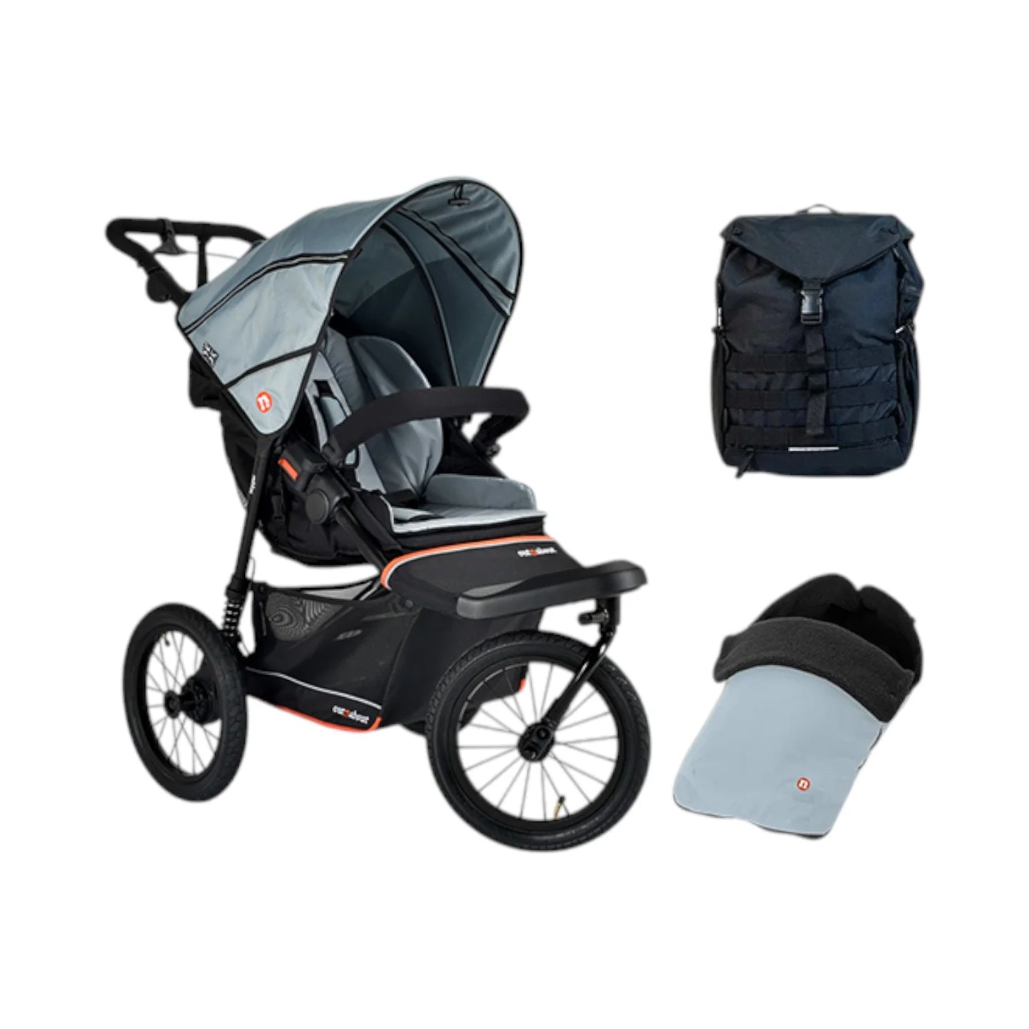 Out n About Nipper V6 Plus Adventure Bundle Rocksalt