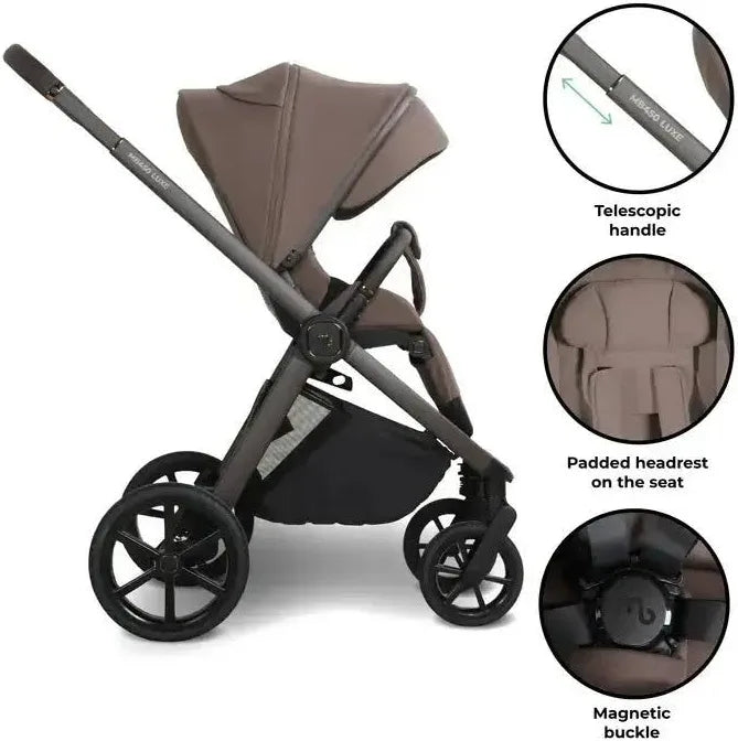 My Babiie MB450 Luxe 4-in-1 Travel System with ISOFIX Base Cookie (Exclusive) Pre Order Mid July Delivery