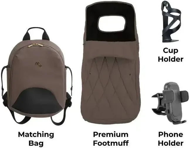 My Babiie MB450 LUXE 2-in-1 Pushchair & Carrycot - Cookie (Exclusive) Pre Order Mid July Delivery