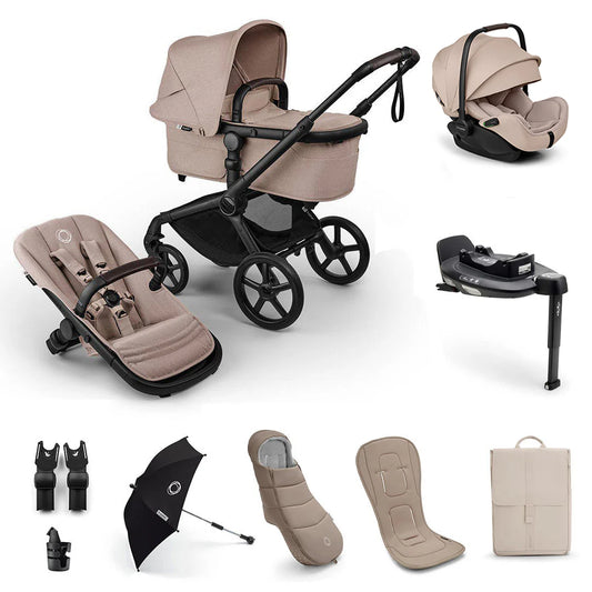Bugaboo Fox 5 Renew Ultimate Newborn Otter Travel System Desert Taupe