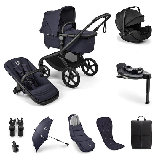 Bugaboo Fox 5 Renew Ultimate Newborn Otter Travel System Dark Cherry