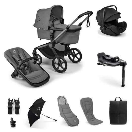 Bugaboo Fox 5 Renew Ultimate Newborn Otter Travel System Moon Grey