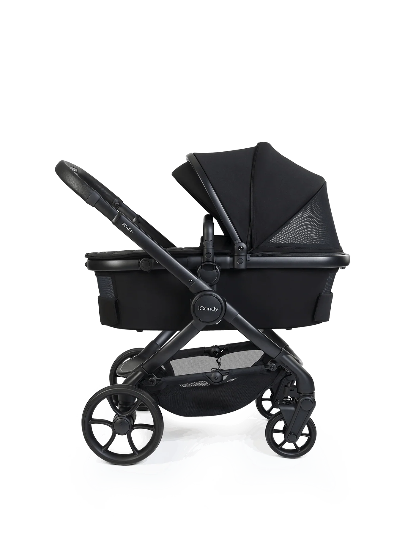 iCandy Peach 8 Black Pushchair and Carrycot - Pushchair Bundle