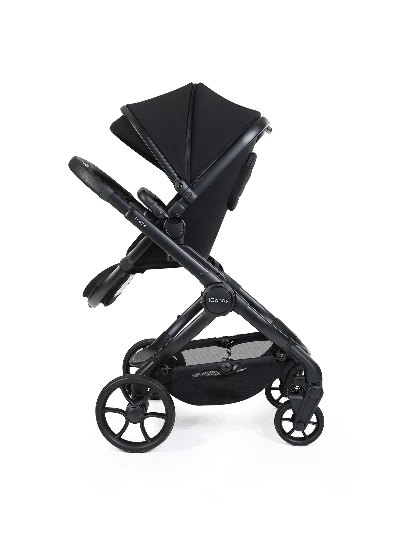 iCandy Peach 8 Black Pushchair and Carrycot - Pushchair Bundle