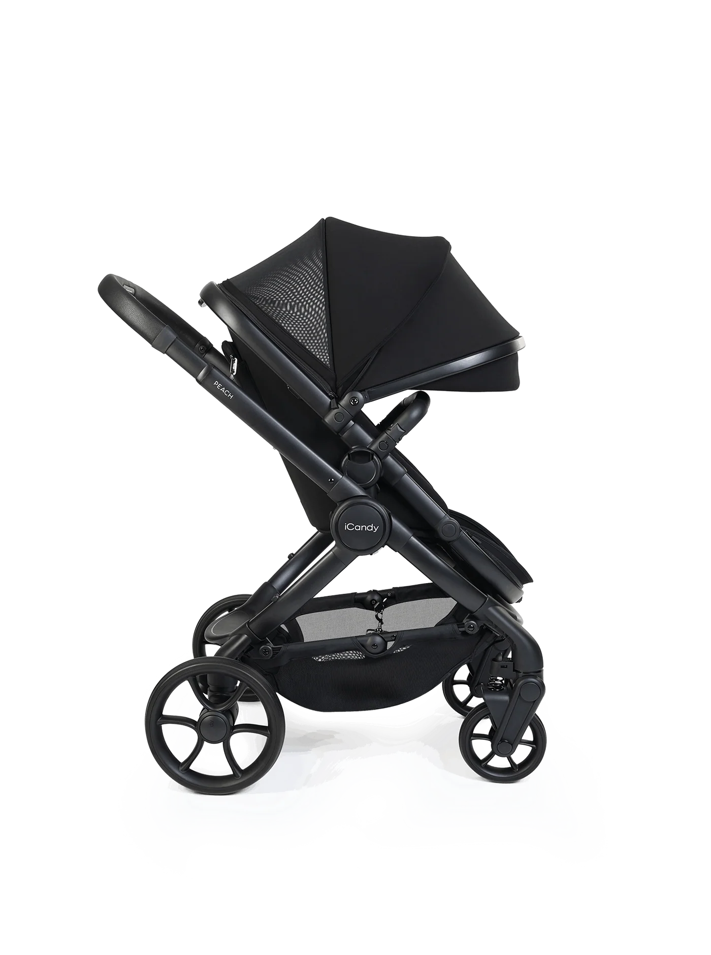 iCandy Peach 8 Black Pushchair and Carrycot - Pushchair Bundle