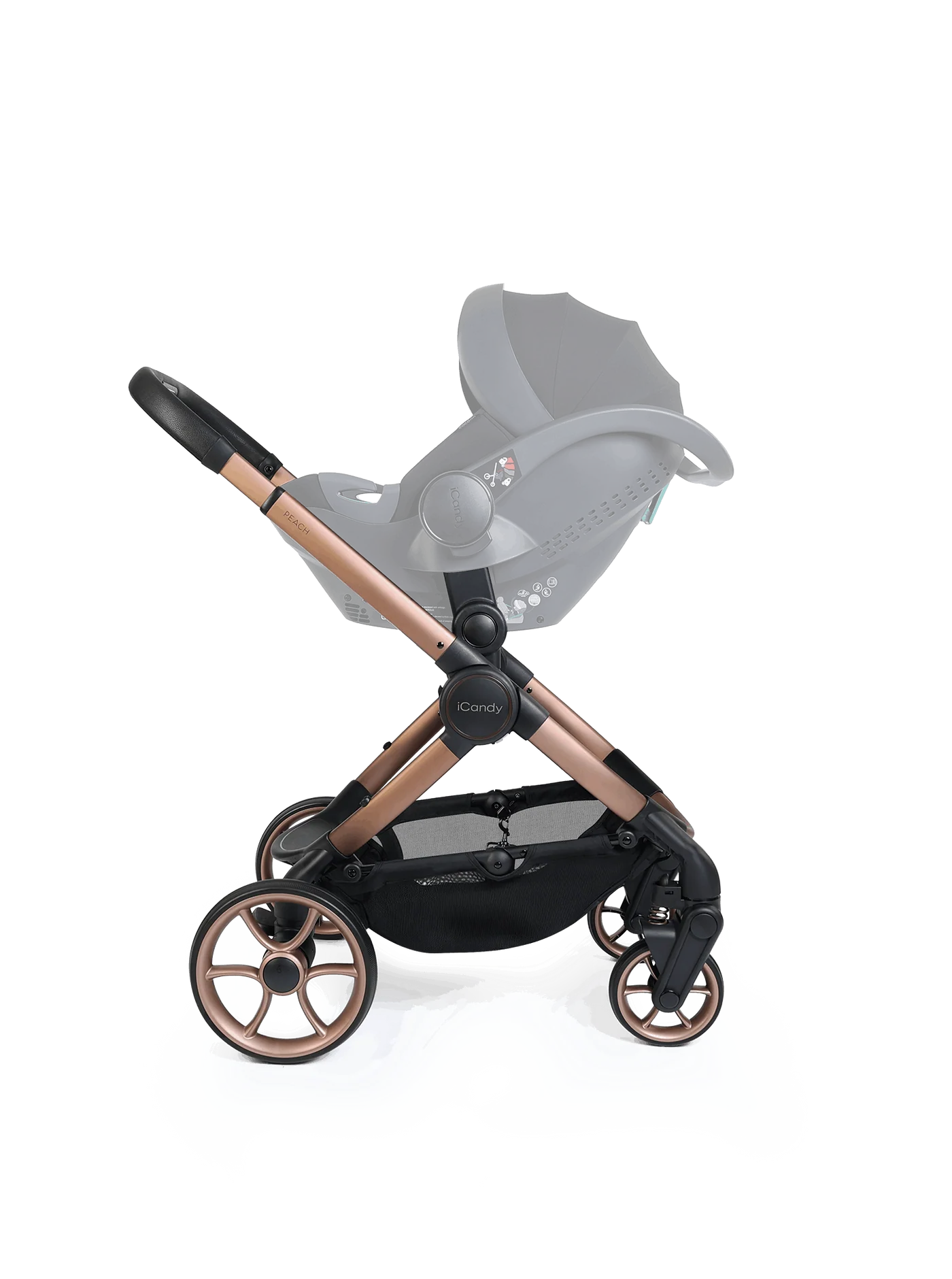 iCandy Peach 8 Pecan Pushchair and Carrycot - Pushchair Bundle