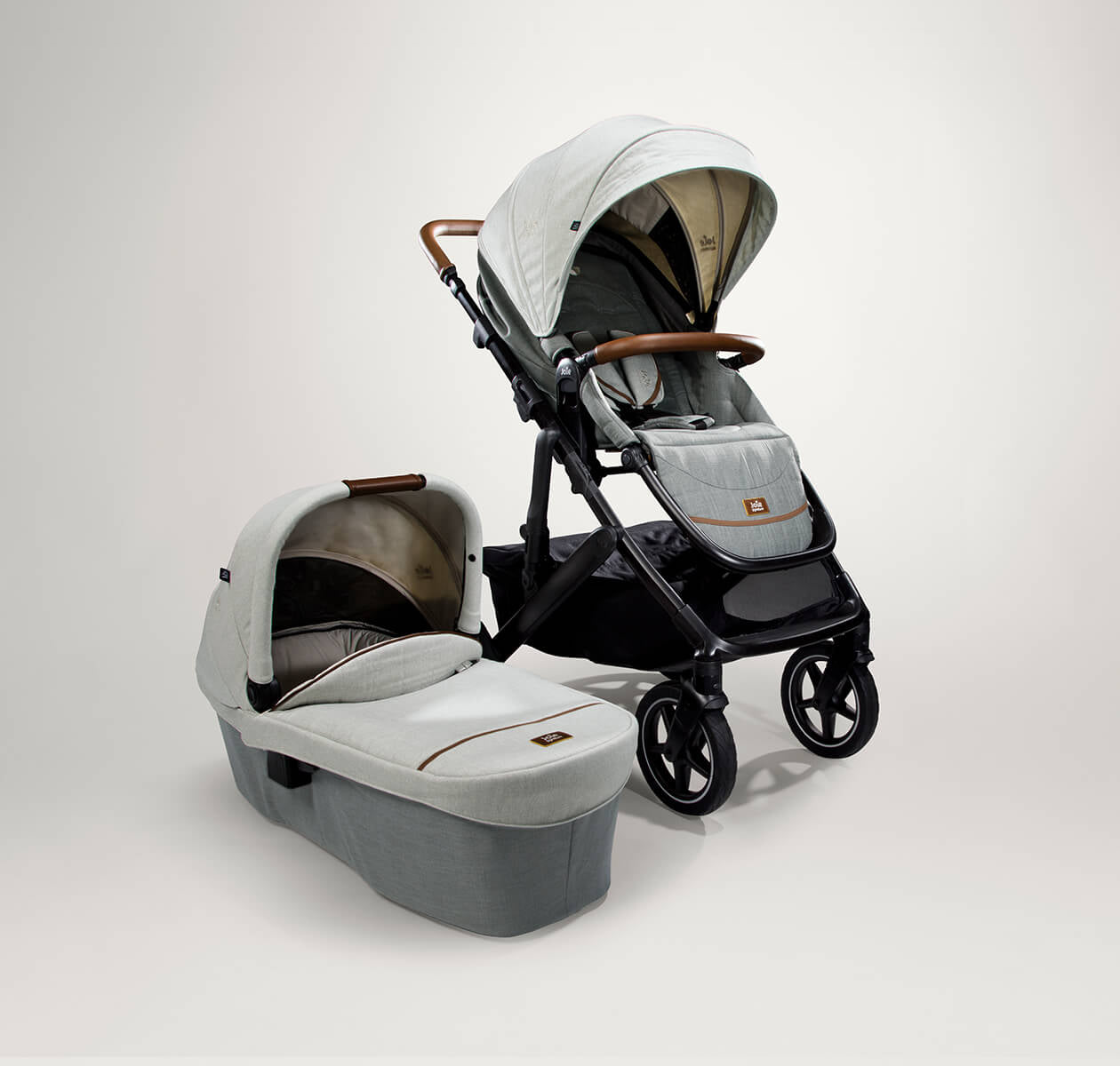 Joie Signature Vinca Stroller with Ramble XL Carrycot Oyster