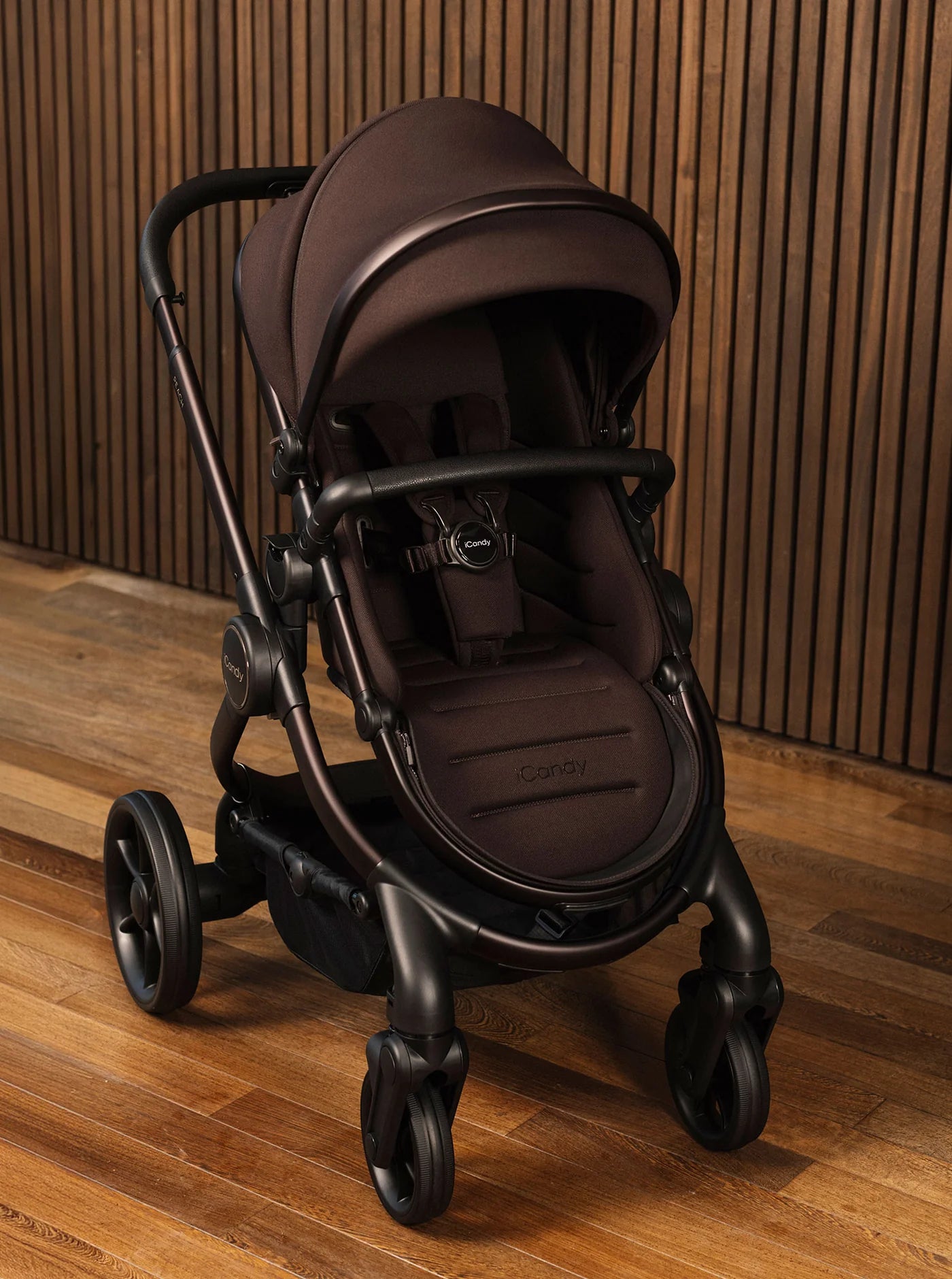 iCandy Peach 8 Coffee Bean Pushchair and Carrycot - 360 Car Seat Pushchair Bundle