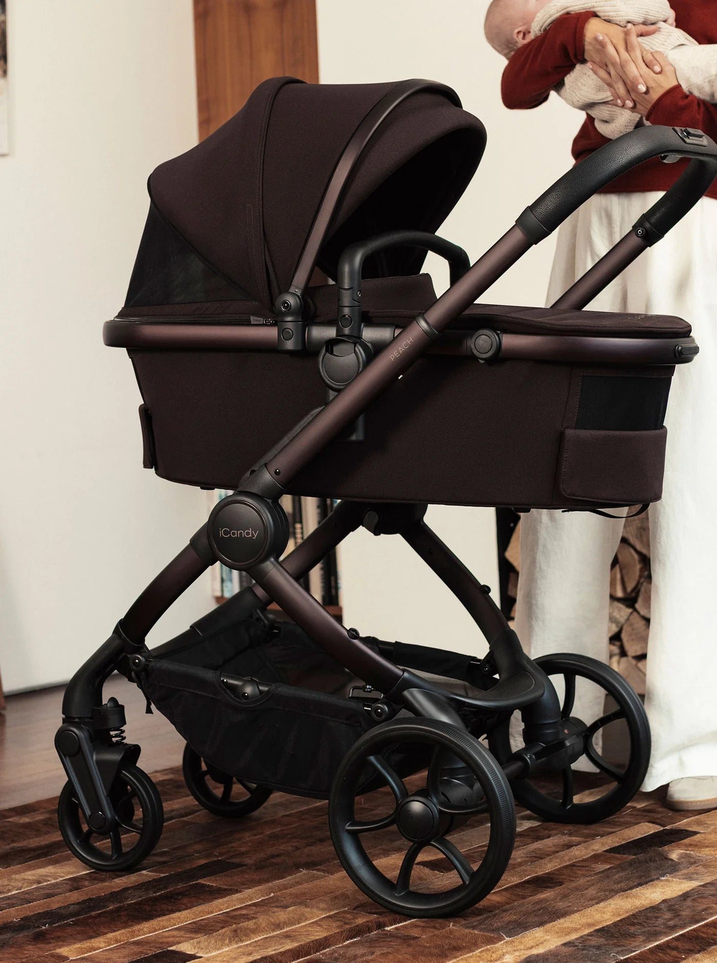 iCandy Peach 8 Coffee Bean Pushchair and Carrycot - Pushchair Bundle