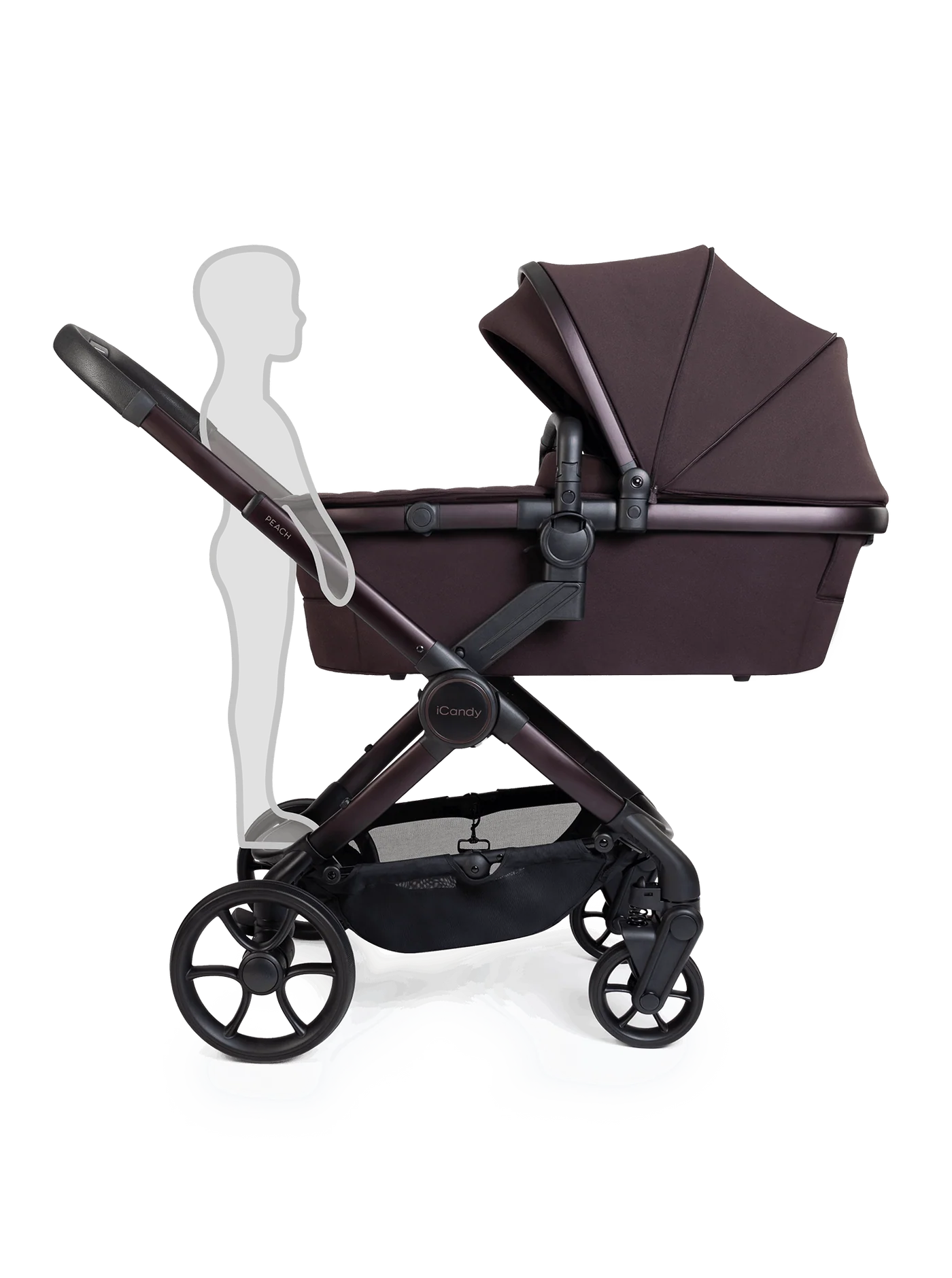 iCandy Peach 8 Coffee Bean Pushchair and Carrycot - Pushchair Bundle