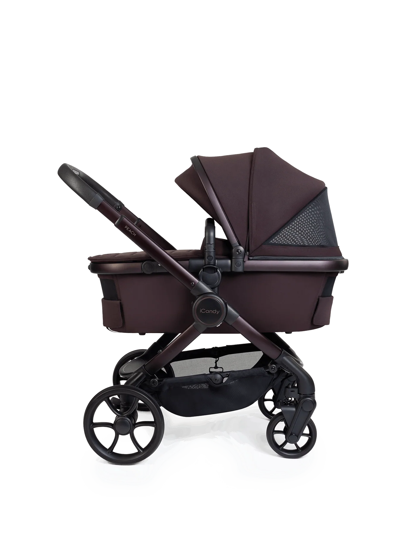iCandy Peach 8 Coffee Bean Pushchair and Carrycot - 360 Car Seat Pushchair Bundle